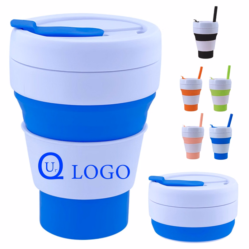 12 Oz Collapsible Silicone Travel Mug