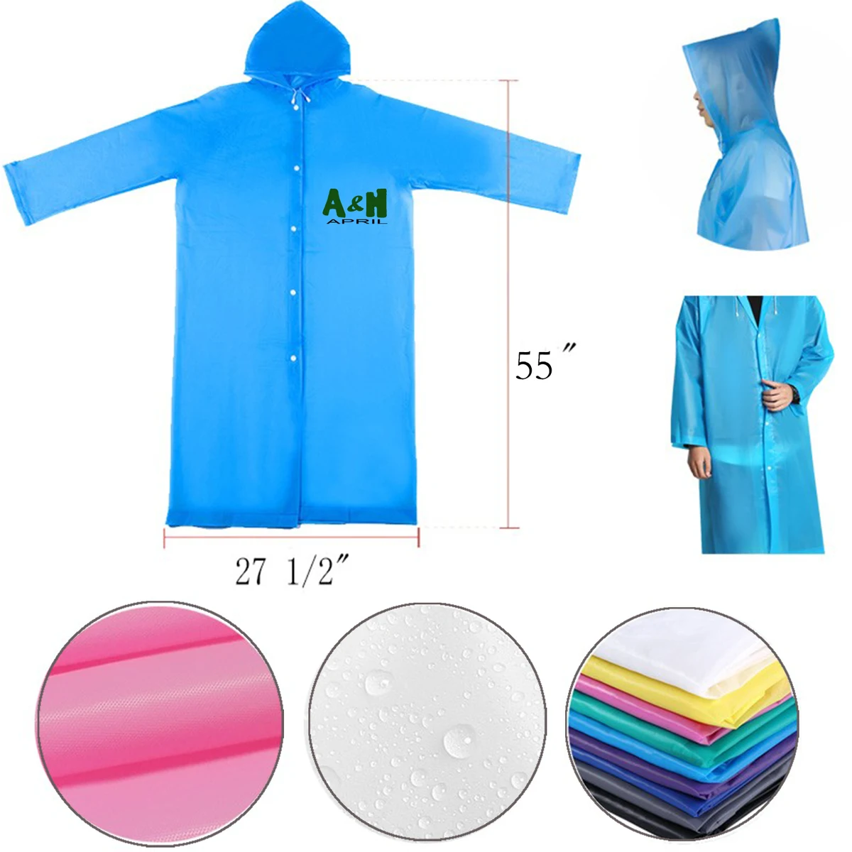 Lightweight Reusable Raincoat 1