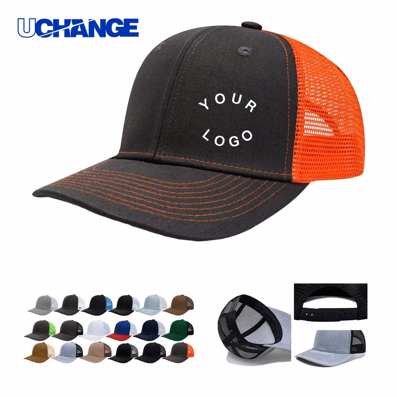 Low Profile 6 Panel Mesh Back Cap Headwear for Daily Wear