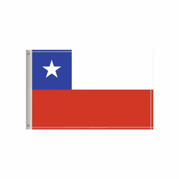 National Flag, Chile, Single-Sided - 36"W x 24"H
