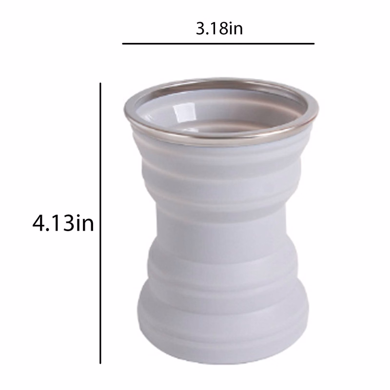 11Oz Portable Folding Silicone water Cup