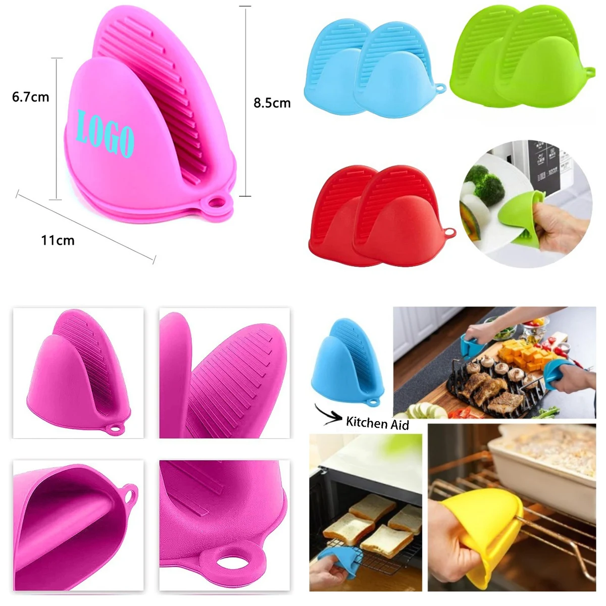 Anti-Scald Thickened Silicone Insulated Hand Clip 1