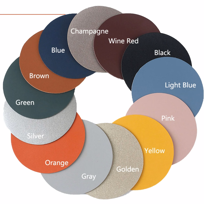 Custom Leather Coasters Round Diameter 3 7/8 Embosse