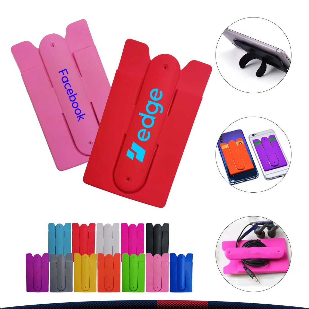Silicone Mobile Phone Card Holder 1