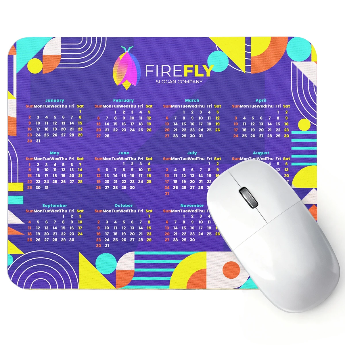 7" x 8 2/3" x 1/8" Soft Surface Mouse Pad 1