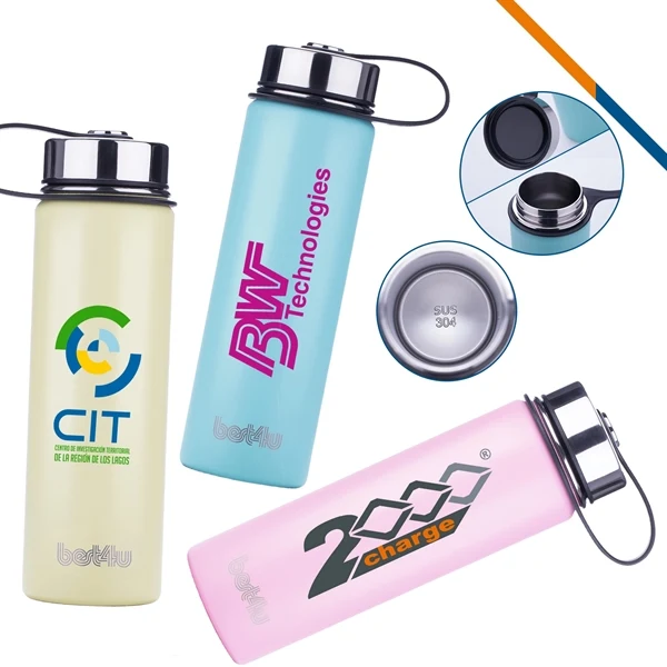 Glacier Stainless Steel Water Bottle for Commutes, Fitness and Travel 1