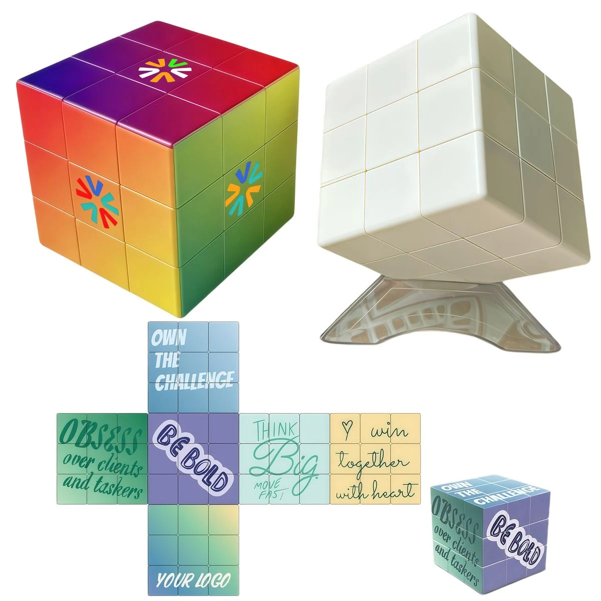 Full Color Printed Puzzle Cube 1