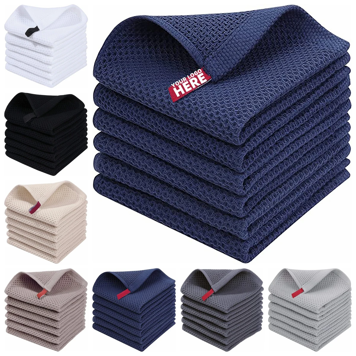 Waffle Weave Kitchen Towel 1