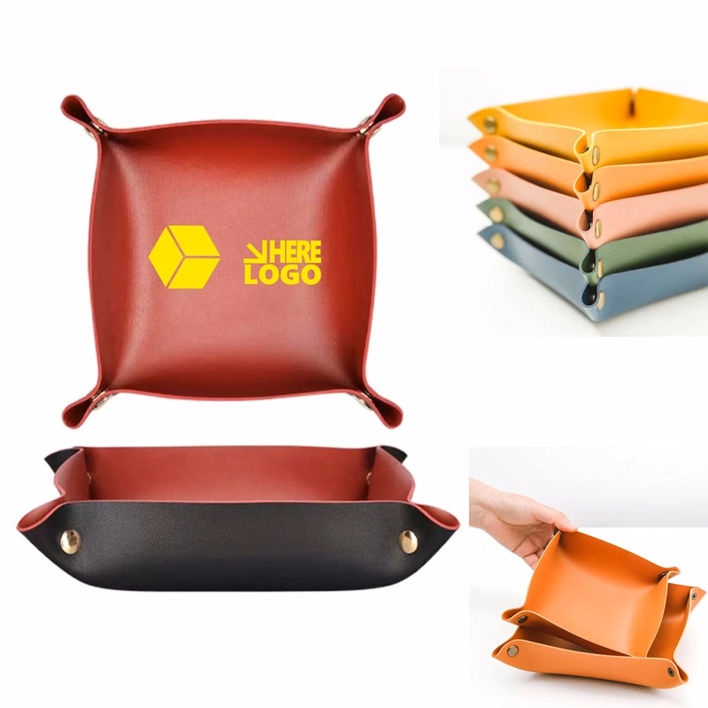 Storage Leather Tray