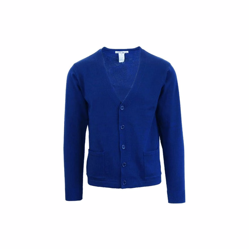Kid's Cardigans - Sizes 4 - 7 Royal Blue V-Neck