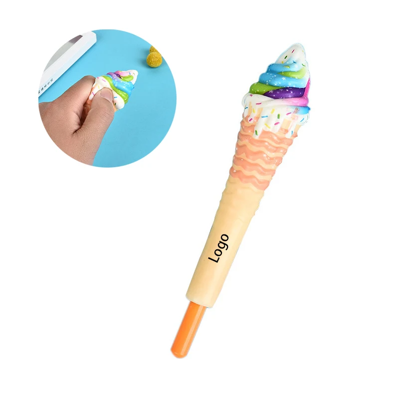 2 in 1 Ice Cream Ball Pen and Squeeze Toy 1