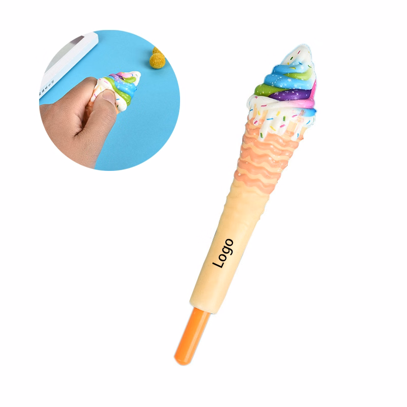 2 in 1 Ice Cream Ball Pen and Squeeze Toy