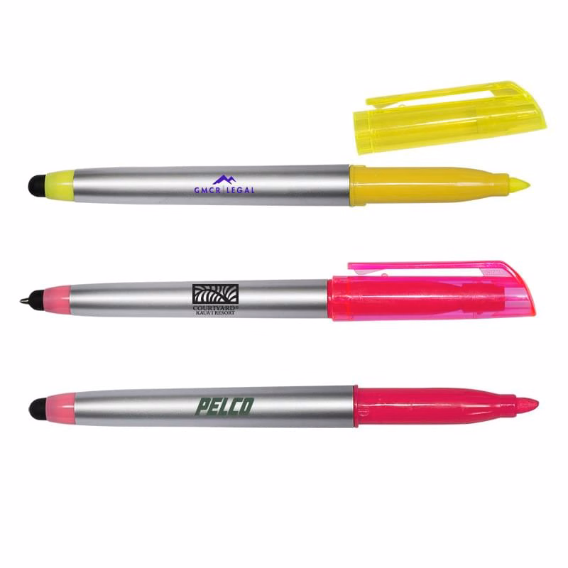 Highlighter Pen with Stylus