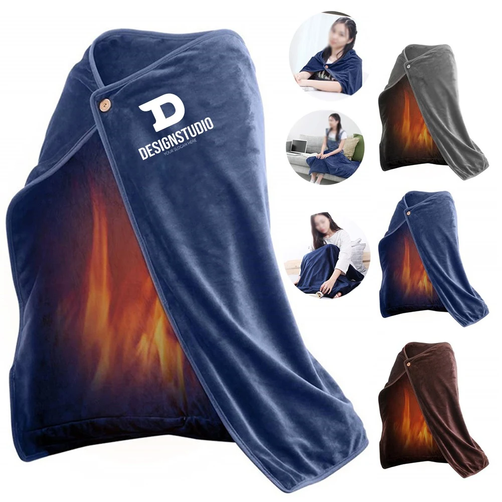Usb Charging Wearable Heating Throw Blanket 1