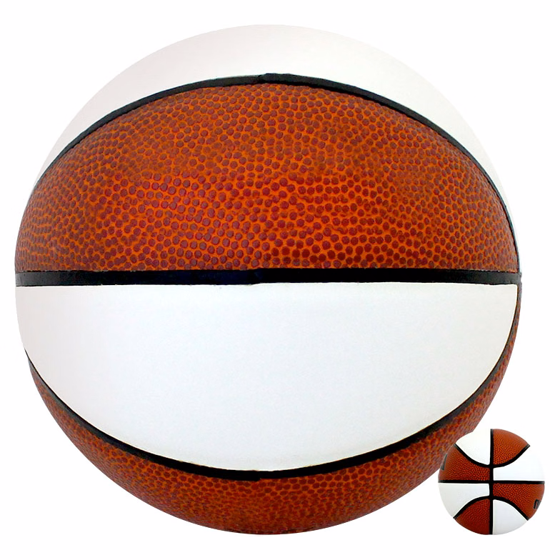 Basketball - Mini Autograph w/ Alternating Panels (5" dia)