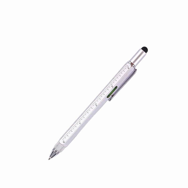 Twist Action Multi Tool Ballpoint Pen With Ruler 9.5 x 0.38 x 0.38"