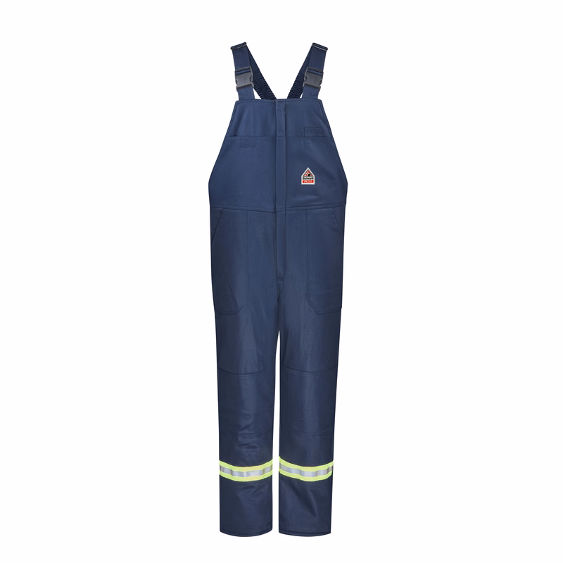 Bulwark® Men's Midweight Excel FR Deluxe Insulated Bib Overall with Reflective Trim