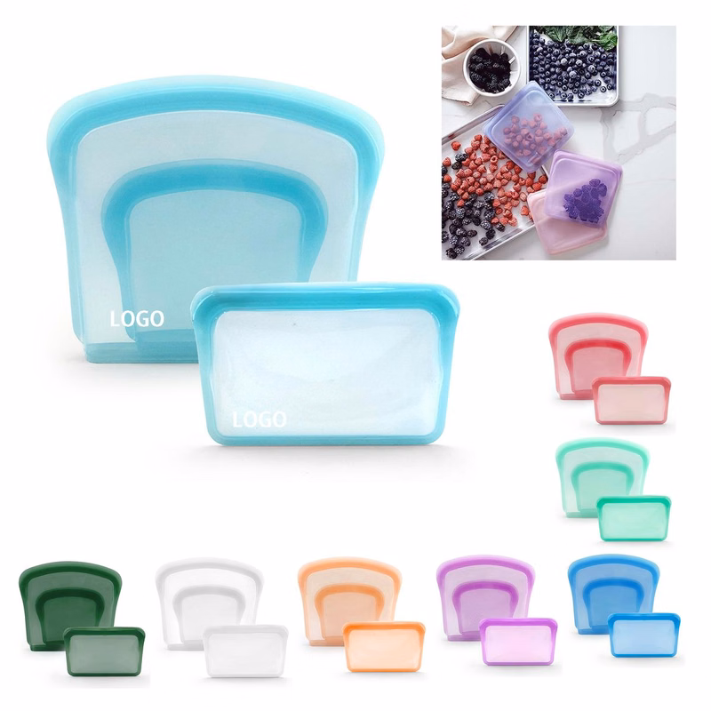  Silicone Reusable Food Storage Sandwich Bag