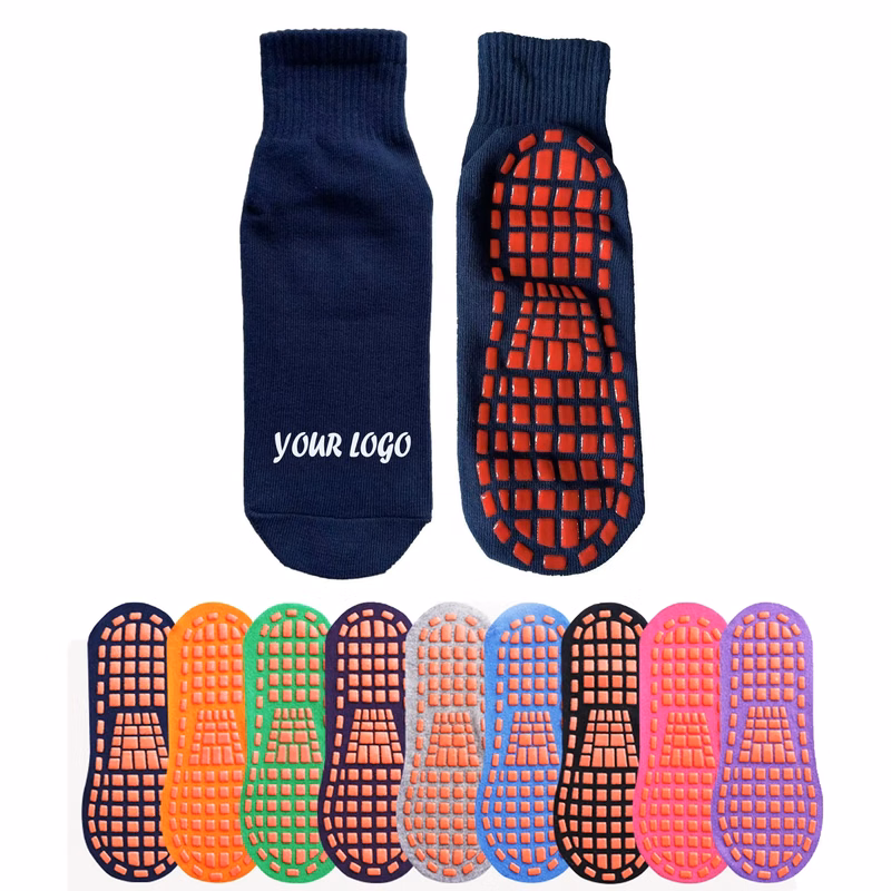 Non Slip Grip Socks with Silicone Tread
