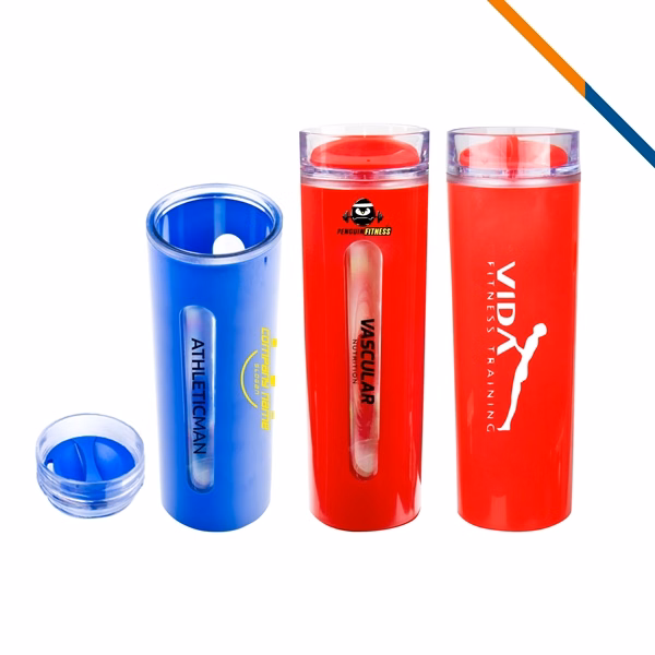 Double Window Tumbler - 14 oz for Commutes, Fitness and Travel