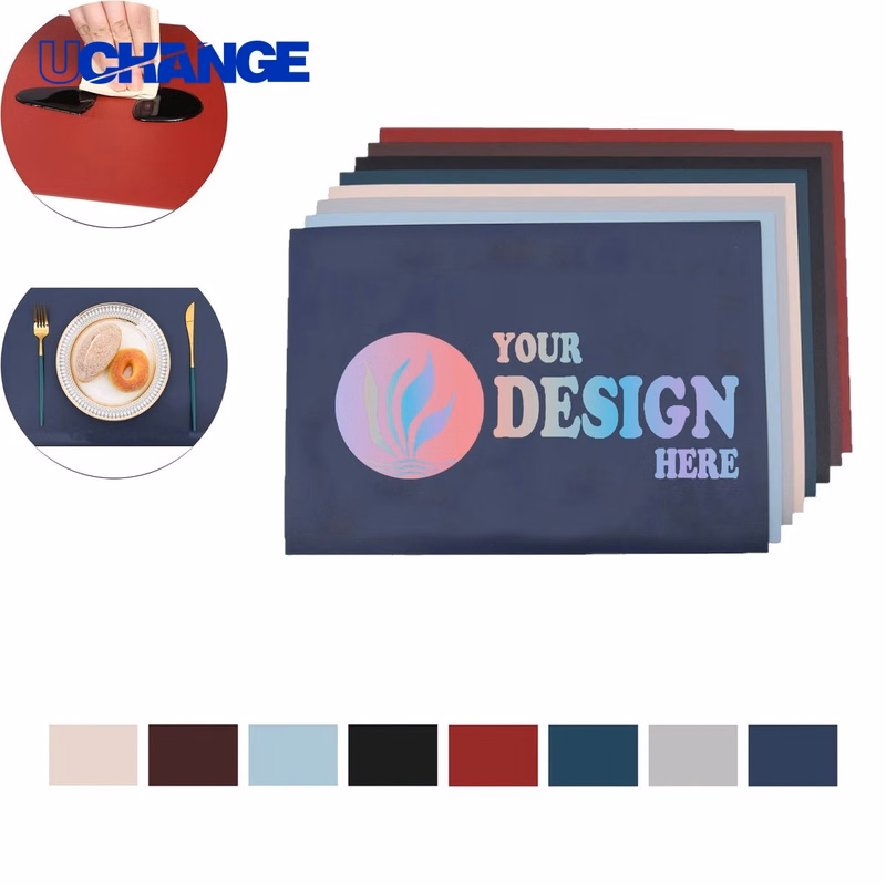 Leather Desk Placemat for Office and Workspace Use