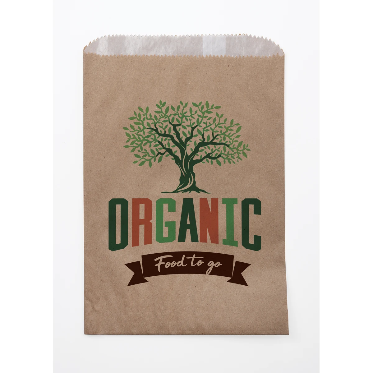 Full Color Natural Food Safe Paper Bags (6.75" x 9.25") 1