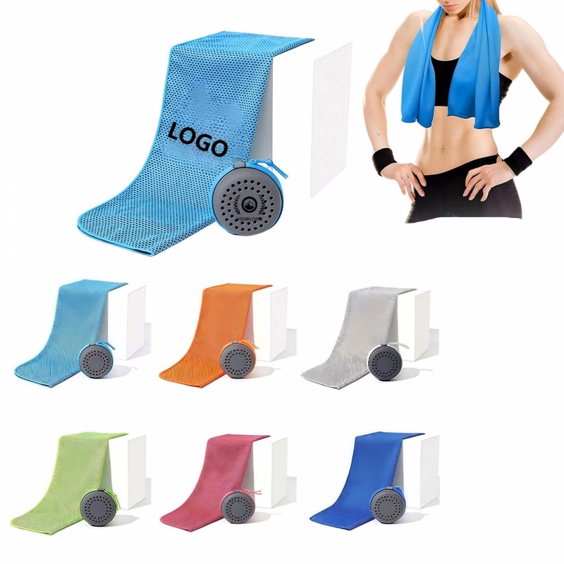 24" Cooling Breathable Microfiber Quick-Dry Towel with Storage Case