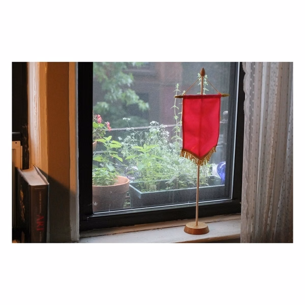 17.5" Desk Wooden Podium Banner Stand Kit