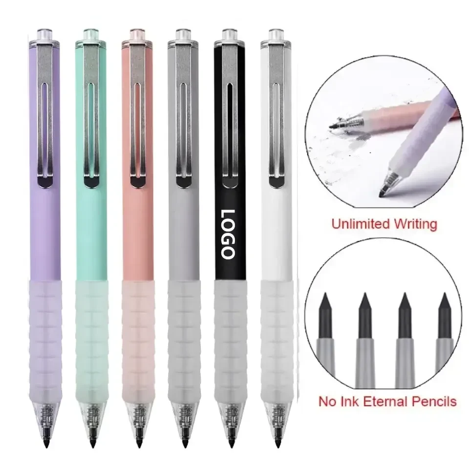 Black Gel Point Press Retractable Writing Ballpoint Pen 1