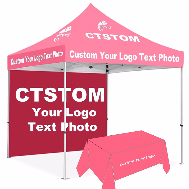 10'x10' Trade Show Canopy Tent with 6ft Table Cover