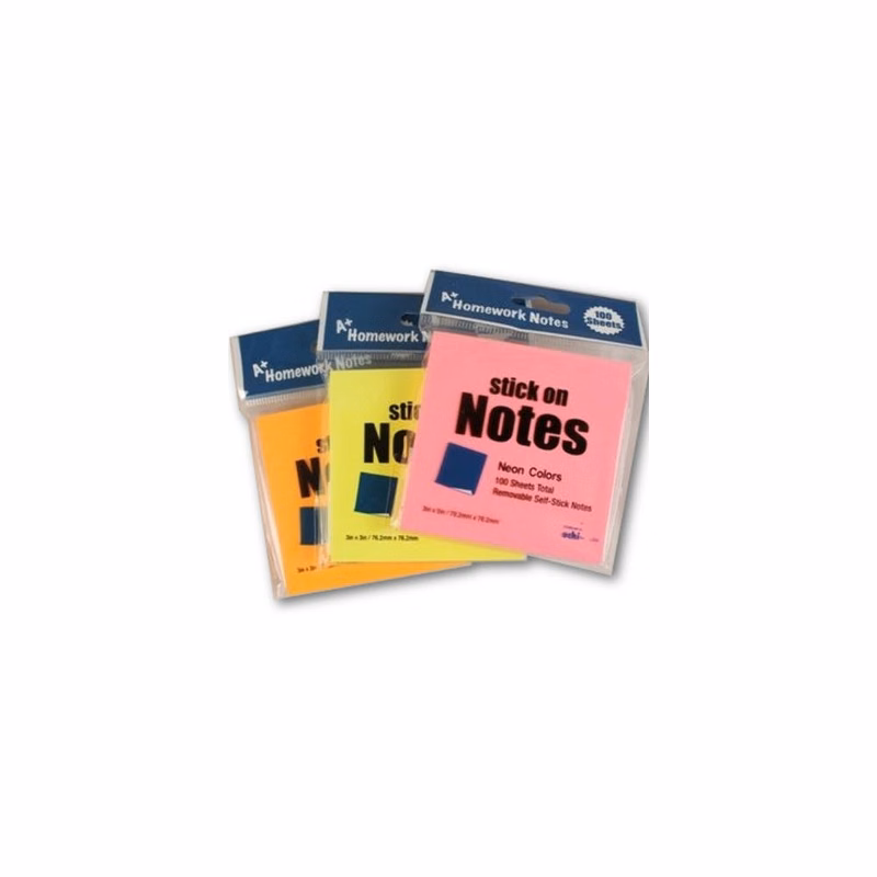 Sticky Notes - 100 Sheets Neon Colors