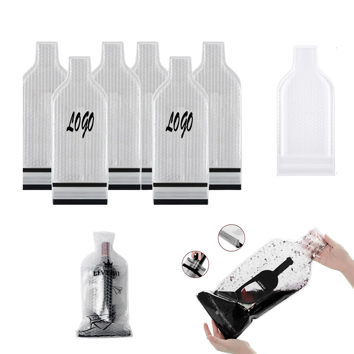 PVC Portable Shockproof Wine Bottle Protector 1
