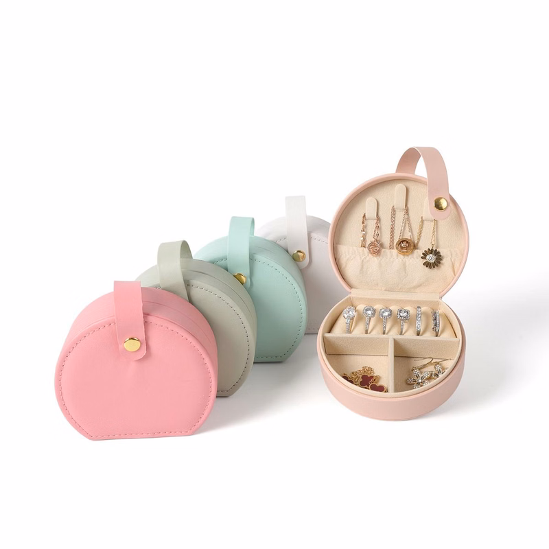 Fashion PU Leather Jewelry Organizer Storage Box