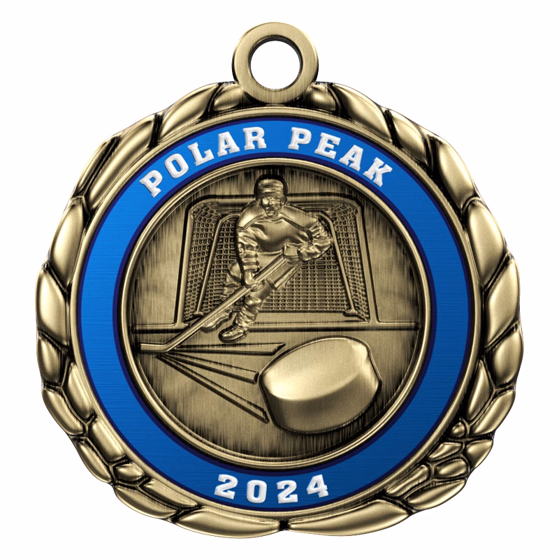 Express Vibraprint™ Hockey Quali-Craft Medallion (2-1/2")