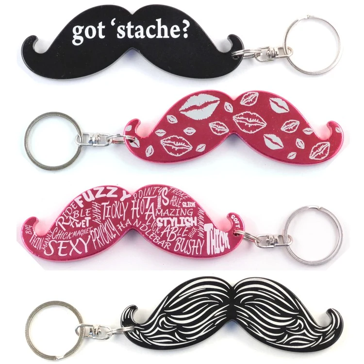 Mustache Key Chain / Bottle Opener 1