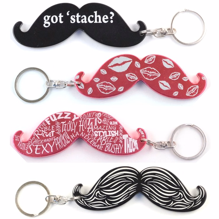 Mustache Key Chain / Bottle Opener