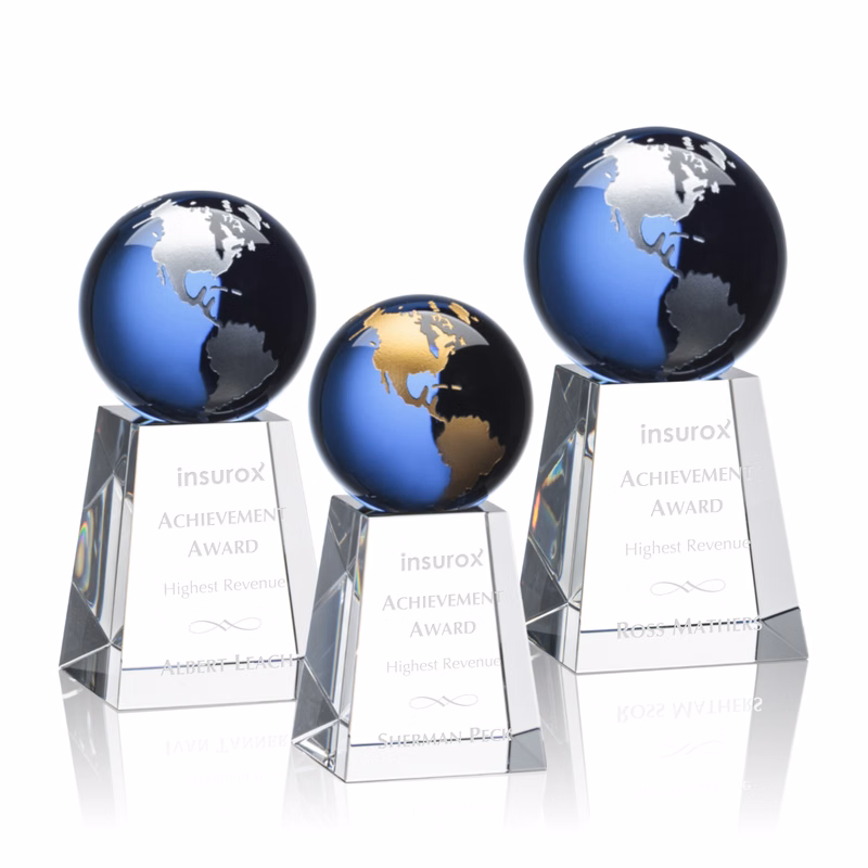 Heathcote Globe Award - Blue/Gold