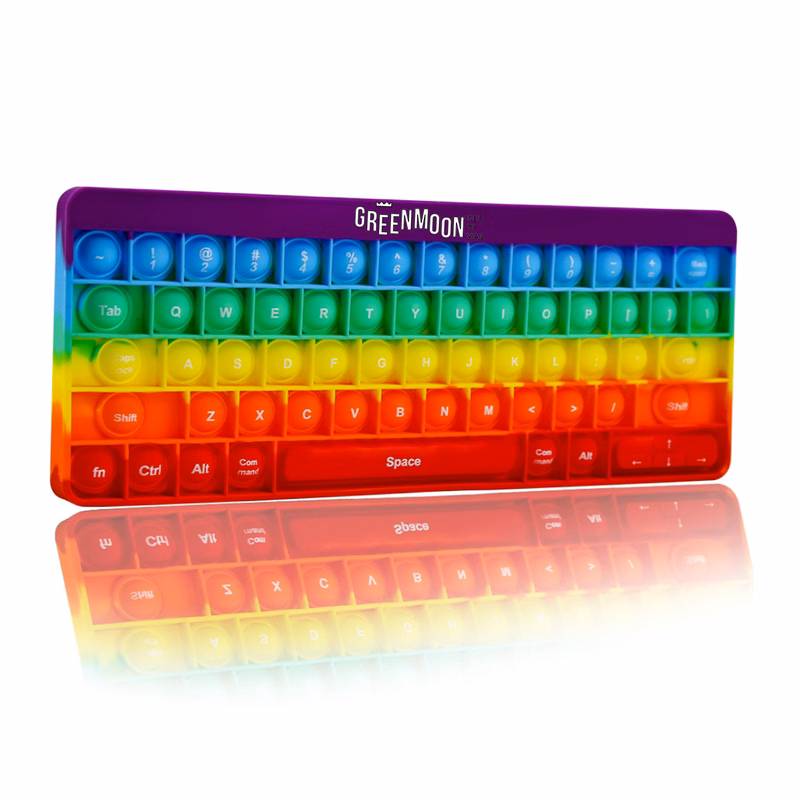 Large Size Keyboard Shape Silicone Fidget Toy