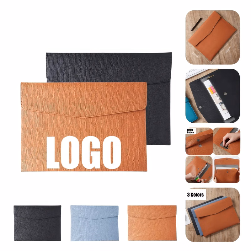 PU Leather Business Lawyer A4-Size Portfolio File Folder