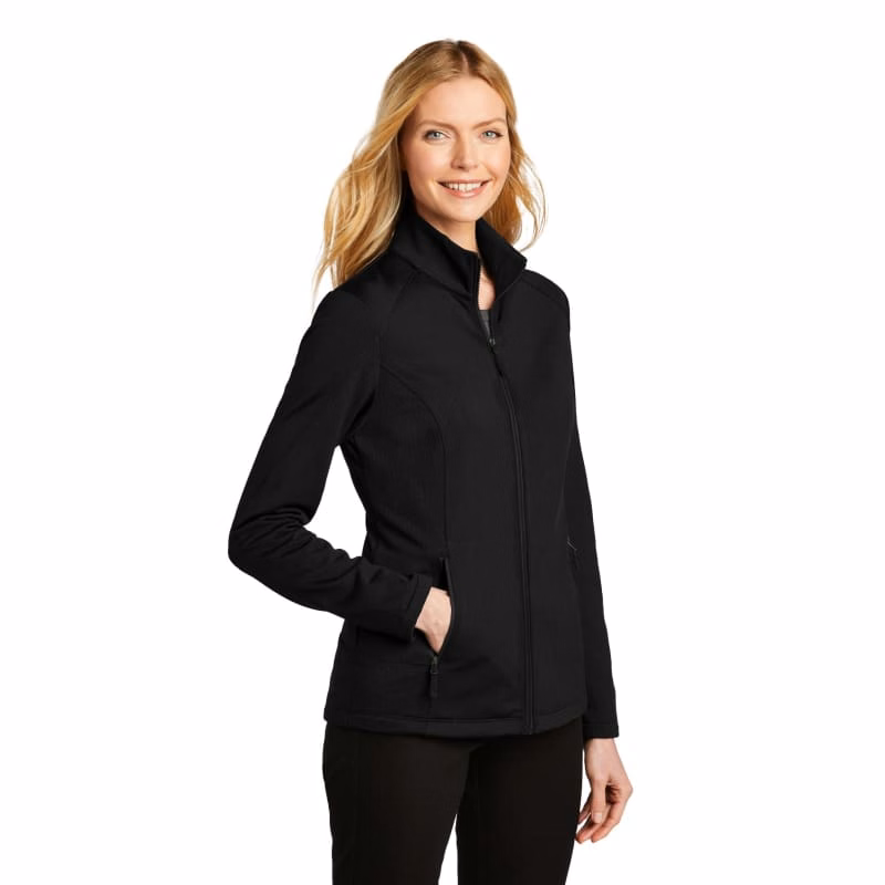 Port Authority Women's Grid Fleece Jacket.
