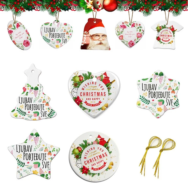 Round Ceramic Ornament 1