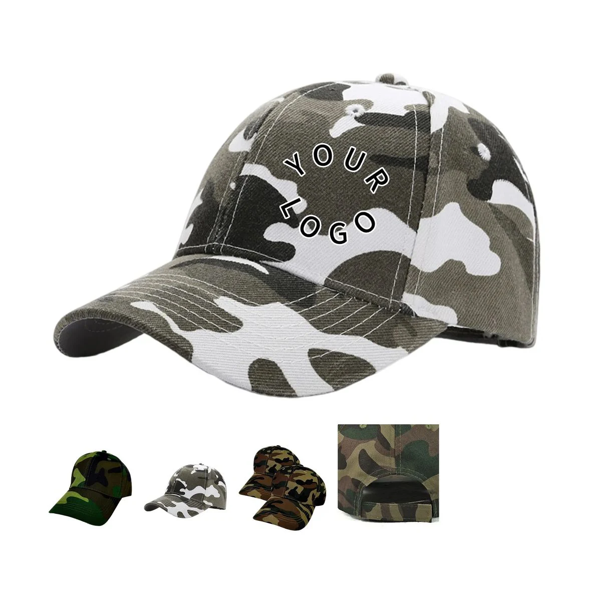 Cotton Camo Baseball Hat Adjustable for Men and Women 1