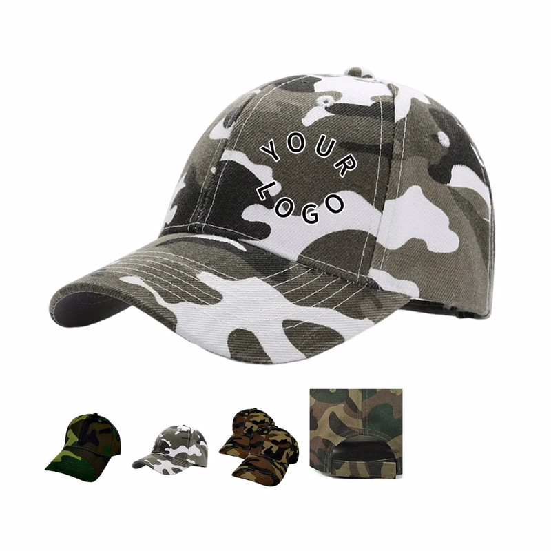 Cotton Camo Baseball Hat Adjustable for Men and Women