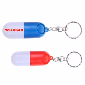 Portable Pill Organizer With Keychain