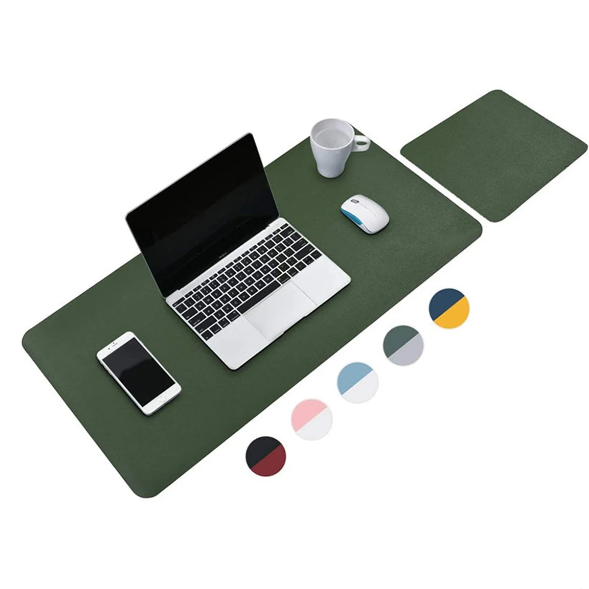 Double-Sided Leather Desk Mouse Pad 1
