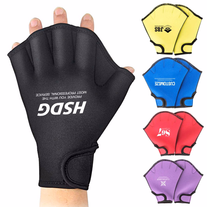 Neoprene Fingerless Swimming Gloves
