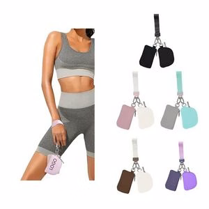 Mini Zip Around Wristlet keychain Wallet