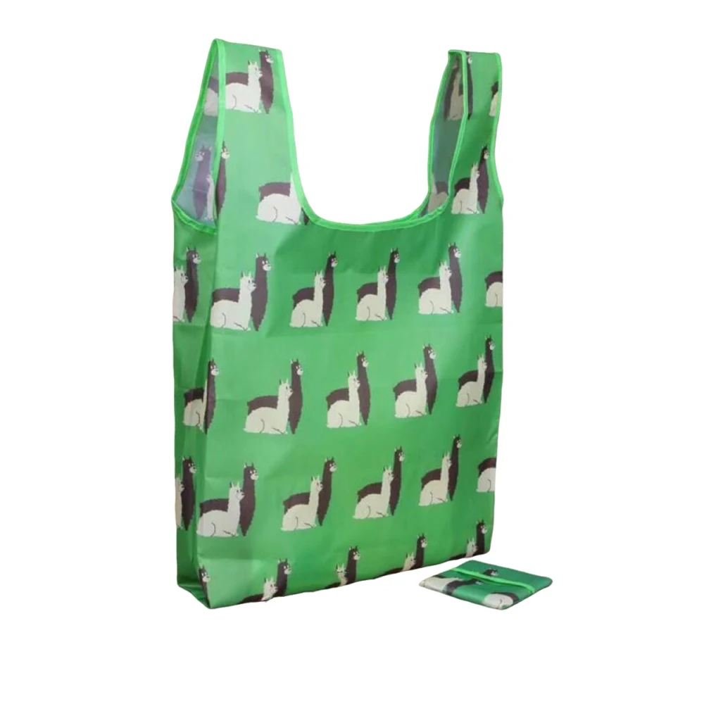 210D Polyester Foldable and Reusable Tote Bag 1