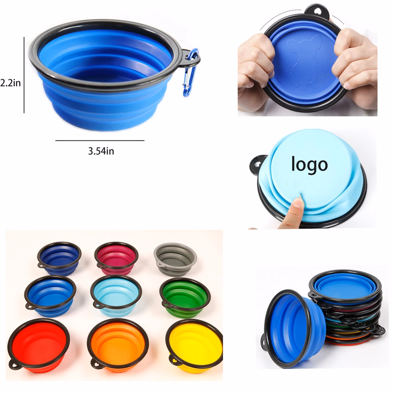 Outdoor Portable Silicone Folding Pet Bowl