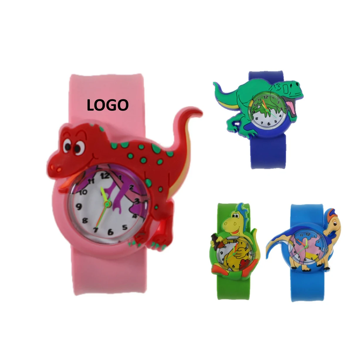 Cartoon Dinosaur Shaped Slap Watch 1